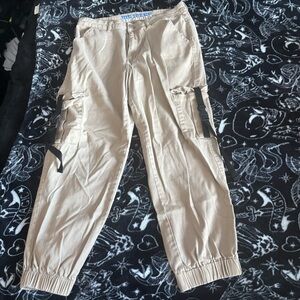 VIP Jeans Beige Tan Nude Khaki Cargo Joggers